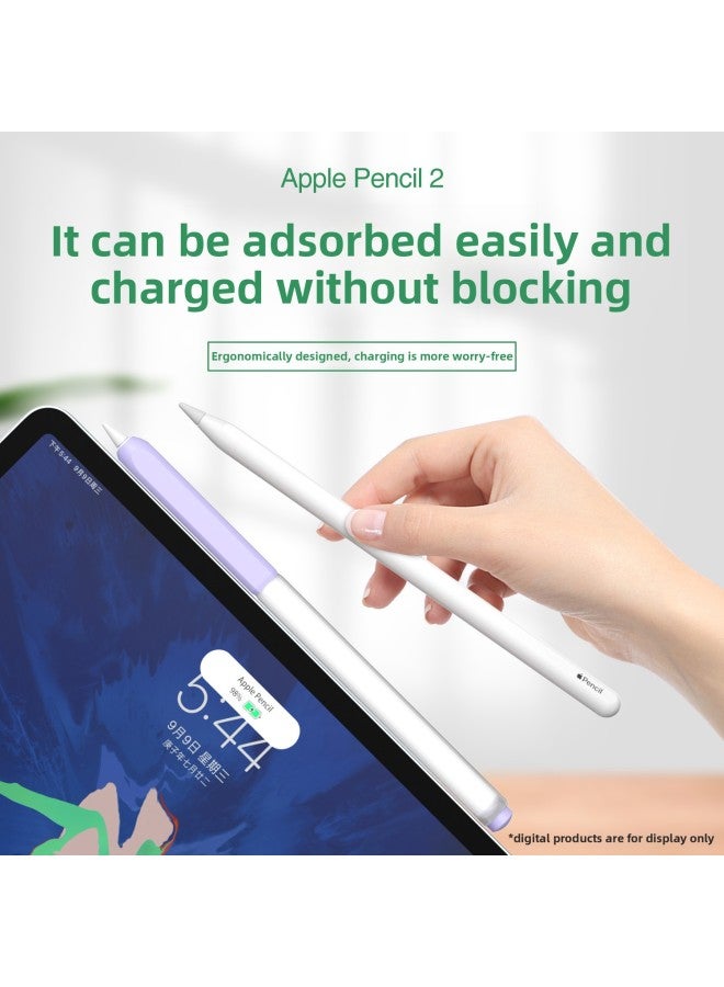 Suitable For Apple Pencil 2nd Generation Stylus Jelly Protective Case Pencil Pro Segmented Pen Case Sale-Color:Cherry Blossom Powder-Applicable Model:For Apple Penc 2nd Generation/pro - Image 5