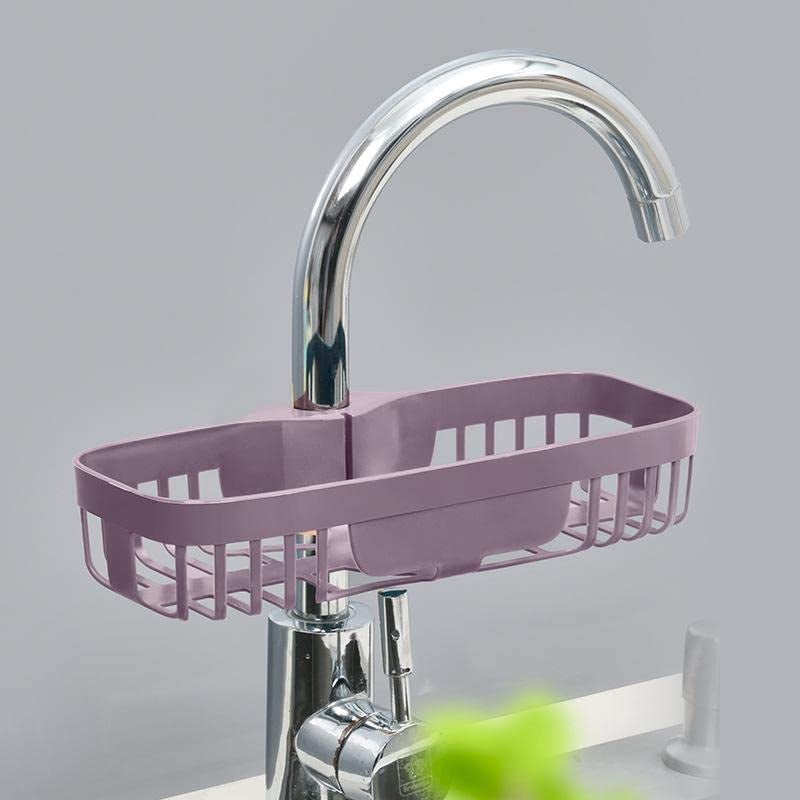 Vroxy Multipurpose Scrubber Sponge Storage Organizer Holder Tray Plastic Soap Shampoo Caddy Shower Lifting Storage Holder Rack For Kitchen Bathroom (1Pcs) - Image 1