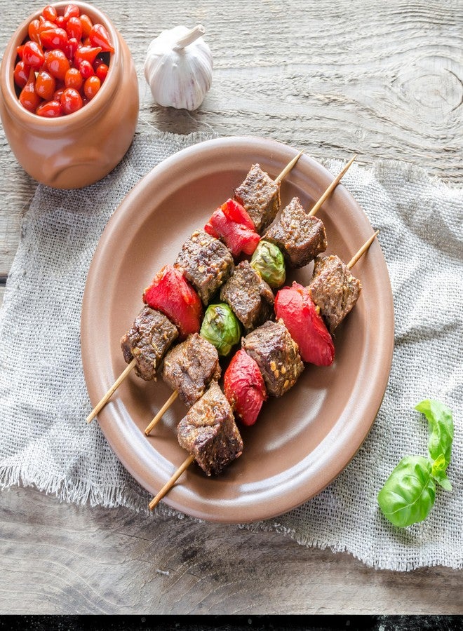 XMZY Bamboo Skewers 8 Inch Wooden Skewers Sticks for Fruit, Kabob, BBQ, Grilling, Yakitori. More Size Choices 10"/12", 100 PCS (8inch X Φ3mm) - Image 5