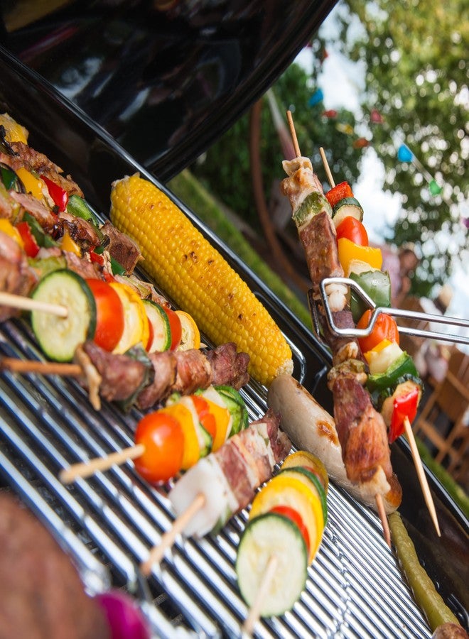 XMZY Bamboo Skewers 8 Inch Wooden Skewers Sticks for Fruit, Kabob, BBQ, Grilling, Yakitori. More Size Choices 10"/12", 100 PCS (8inch X Φ3mm) - Image 3