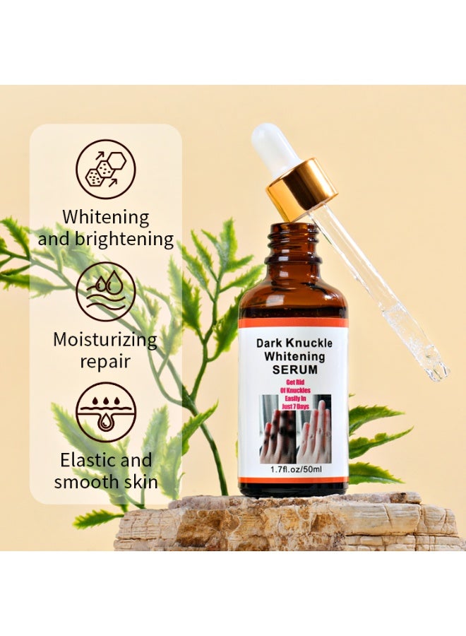 MOOYAM Dark Knuckle Whitening Serum 50ml for Hands and Feet 7 Day Brightening Treatment Improves Dark Spots and Dullness Exfoliates Rough Skin for Men and Women  - Image 4
