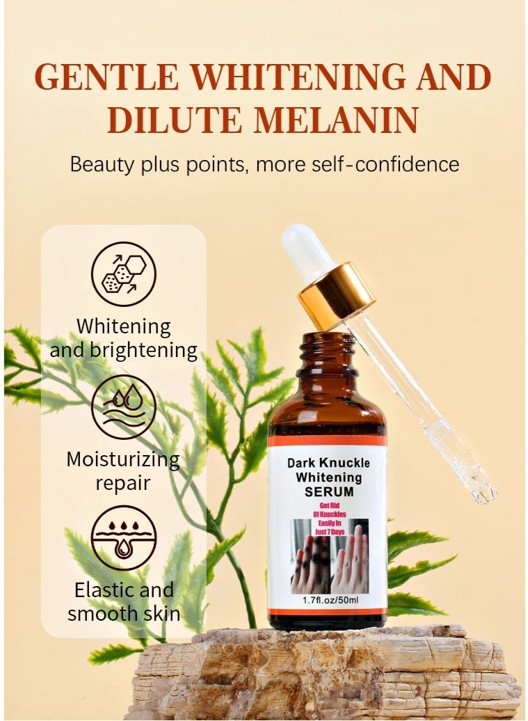 MOOYAM Dark Knuckle Whitening Serum 50ml, Skin Whitening Oil for Elbow Armpit Knee, Brightens Dark Spots & Melanin, Whitening and Brightening, Moisturizing Repair, Elastic and Smooth Skin - Image 3