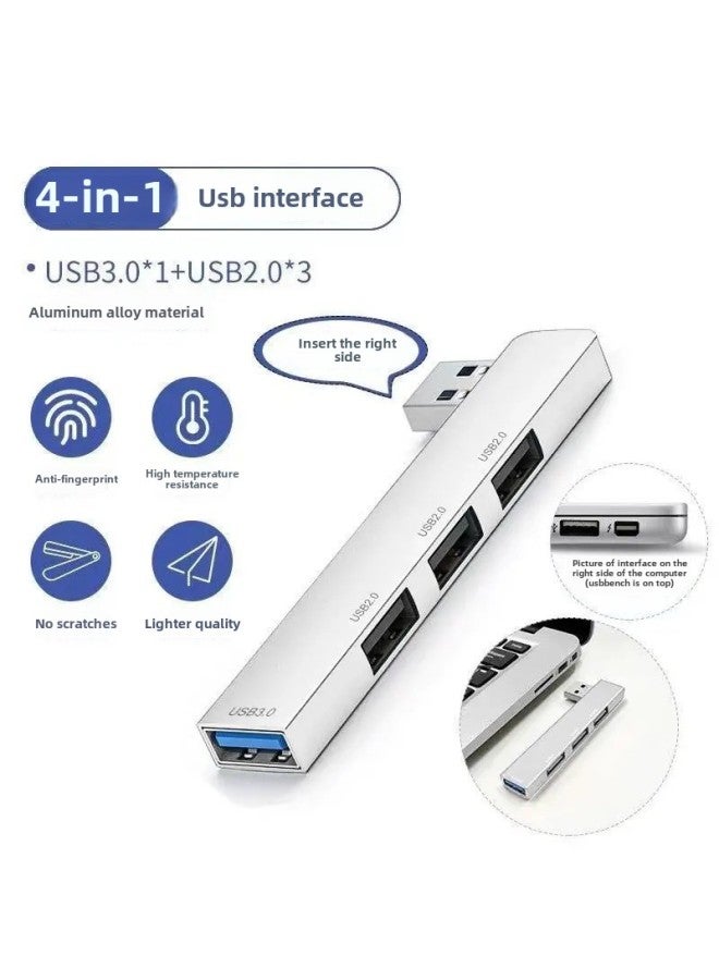 Suitable For Computer Mobile Phone Typec Wireless Side In-line All-in-one Expansion Dock Hub Converter Usb3.0-Number Of Interfaces:Usb One To Four Usb  - Image 1
