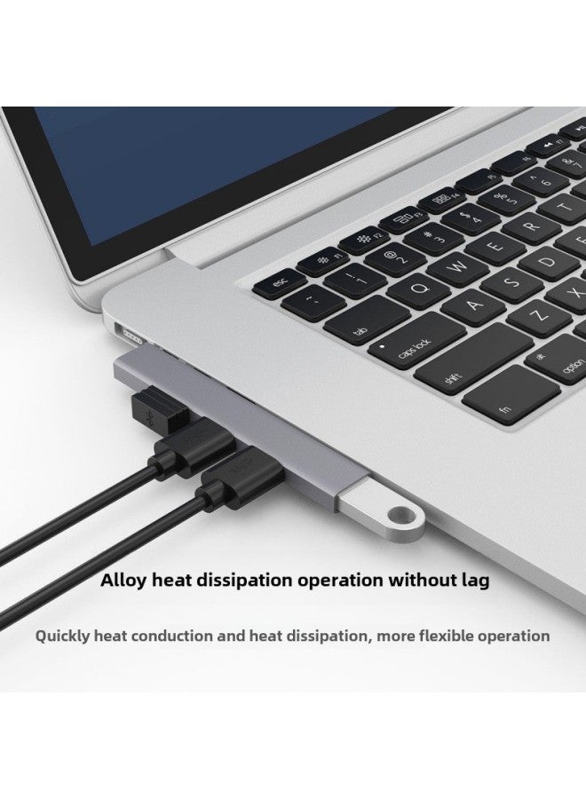 Suitable For Computer Mobile Phone Typec Wireless Side In-line All-in-one Expansion Dock Hub Converter Usb3.0-Number Of Interfaces:Usb One To Four Usb  - Image 4