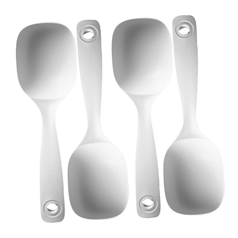 4Pcs Long Handle Plastic Serving Spoons Large Soup Ladles for Kitchen and Restaurant - Image 2