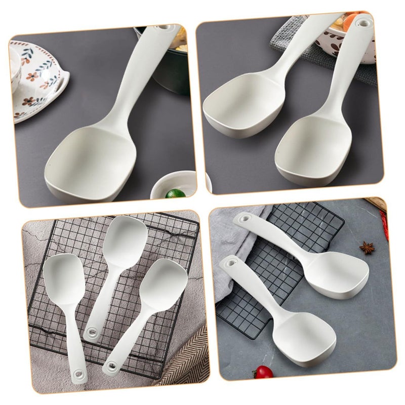 4Pcs Long Handle Plastic Serving Spoons Large Soup Ladles for Kitchen and Restaurant - Image 5