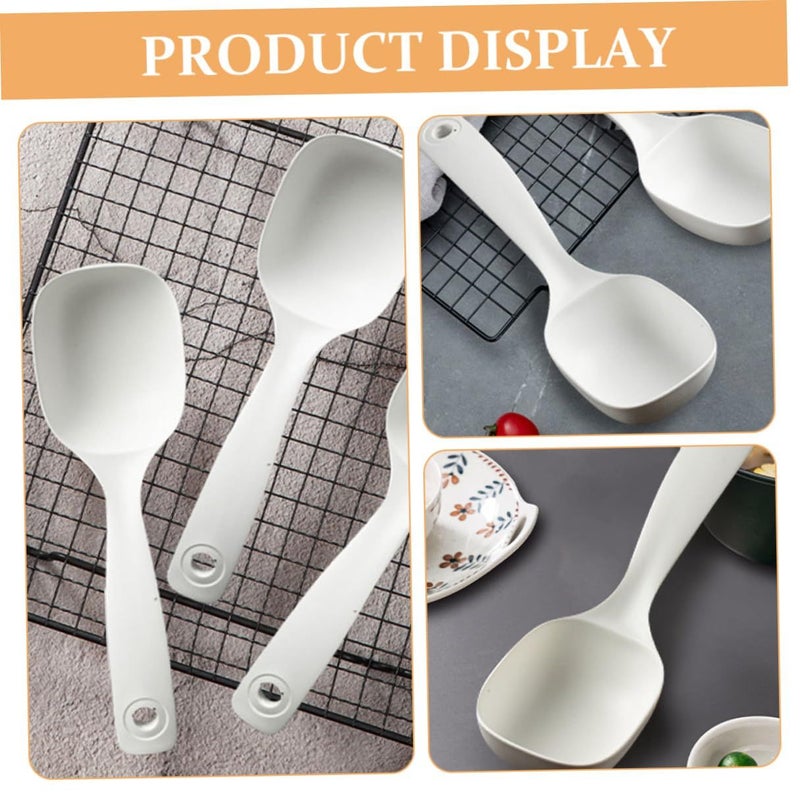 4Pcs Long Handle Plastic Serving Spoons Large Soup Ladles for Kitchen and Restaurant - Image 4
