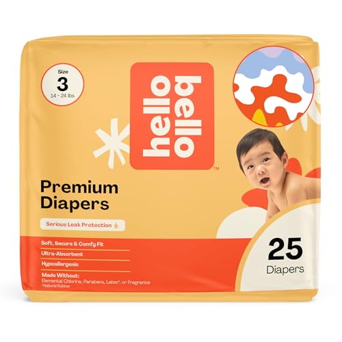 Hello Bello Premium Diapers Size 3 1424 lbs Get in The Groove Designs 25ct Jumbo Pack - Image 1