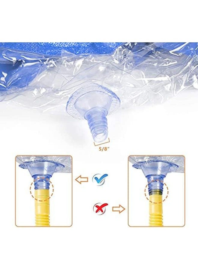 YelaJoy Air Conditioning Cleaning Waterproof Cover with Drain Outlet and 3m Drain Pipe, Protector Dust Washing Bag For Large Size (2P-3P) Wall Mounted AC Service with Pipe (320*60 cm) - Image 5