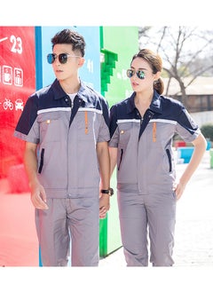 SKT Shiketro Summer Short Sleeve Workwear for Men and Women, Thin Reflective Work Protective Clothing that Absorbs Sweat and Allows for Breathability  - Image 2