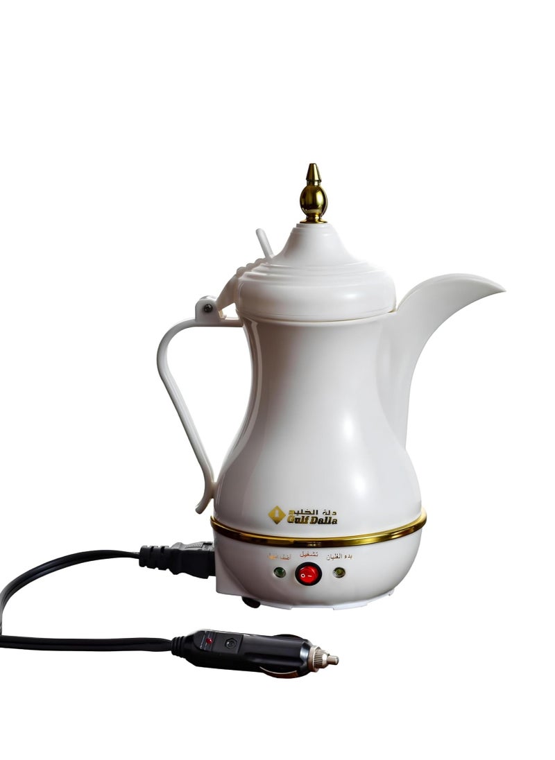 Gulf Dalla 120 Watt Car Coffee Maker with 400ml Capacity and Car Charging Power Cable Gulf Dalla GA-C91844 - White  - Image 1