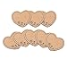 None/Brand Grenali 100 Brown Heart Shape Earring Display Cards Kraft Paper Jewelry Cards 196x16 Pack of 100 - Image 2