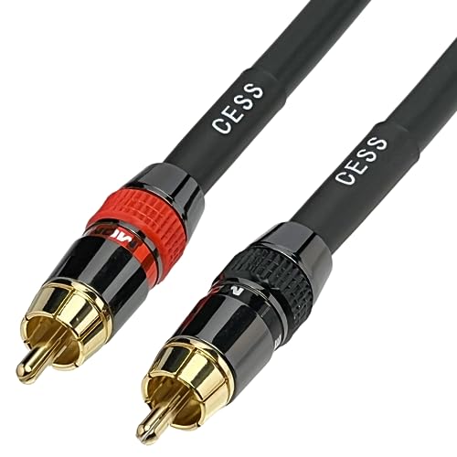 CNCESS CESS-163-3f Heavy Duty 12 Gauge Premium RCA Audio Patch Cable (3 Feet) - Image 2