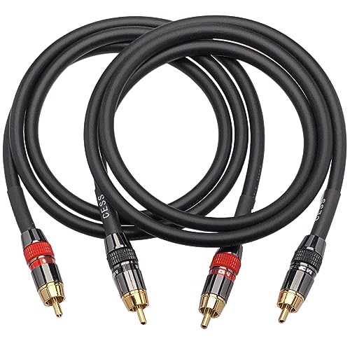CNCESS CESS-163-3f Heavy Duty 12 Gauge Premium RCA Audio Patch Cable (3 Feet) - Image 3