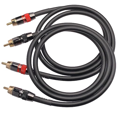 CNCESS CESS-163-3f Heavy Duty 12 Gauge Premium RCA Audio Patch Cable (3 Feet) - Image 4