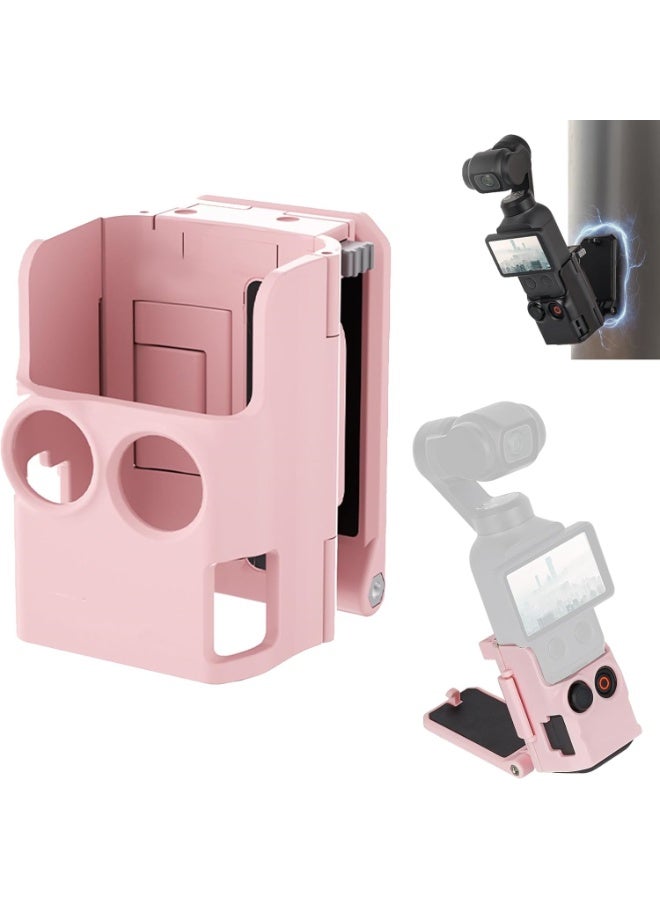 LBMT Magnetic Mount Stand for Pocket 4, Quick-Release Clip Base Bracket Stand, 180° Adjustable, DJI Osmo Pocket 4 Accessory - Image 1