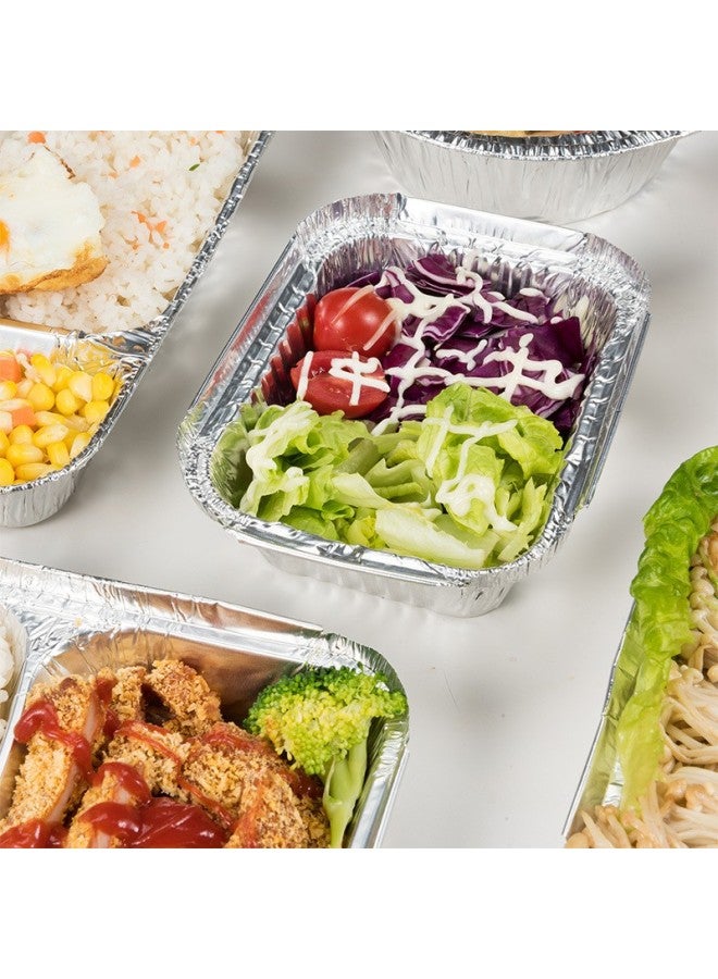 Faxilon Faxi Long Air Fryer Aluminum Foil Pans, 600ml*20 Rectangular Disposable Food Containers, Aluminum Foil Trays For Barbecue And Oven - Image 3