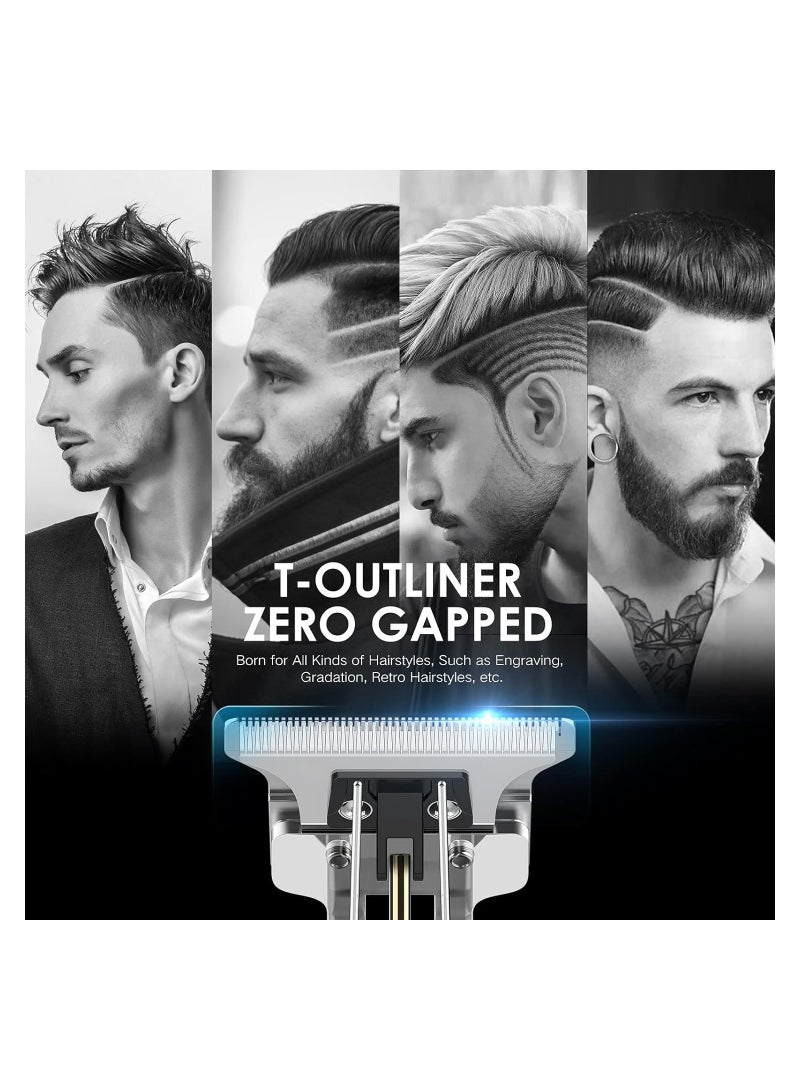 MARK STORE Hair Clippers for Men, Cordless Clippers Electric Hair Trimmer Beard Trimmer Set, Waterproof Detail Beard Shaver, Trimmer Grooming Cutting Kit with 4 Guide (Gold)  - Image 2