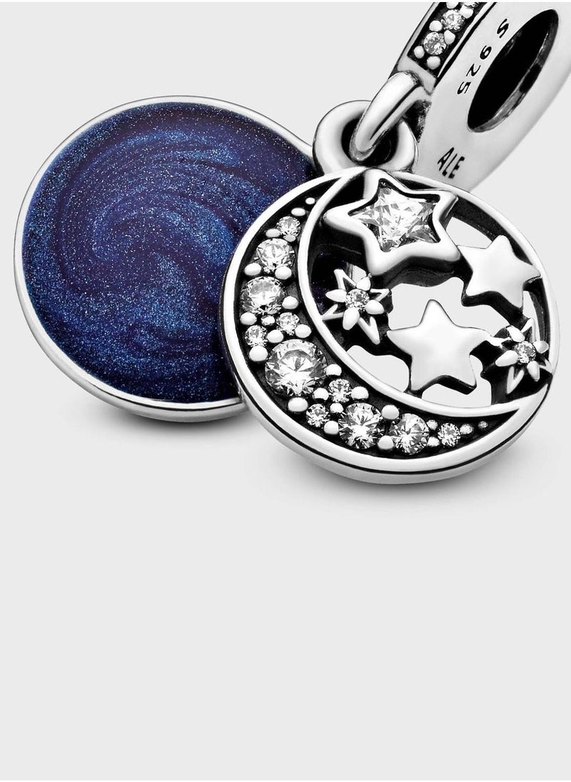 PANDORA Moon & Blue Sky Dangle Charm  - Image 4