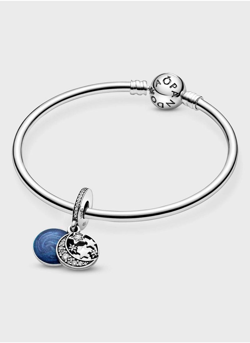 PANDORA Moon & Blue Sky Dangle Charm  - Image 5