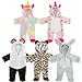 SMILESSKIDDO Baby Doll Clothes 5 Sets Super Soft Animal Styling Dolls Outfits Jumpsuits for 14 to 18 Inch New Born Babydoll Baby Doll Accessories Clothes for 14 16 18 Inch - Image 2
