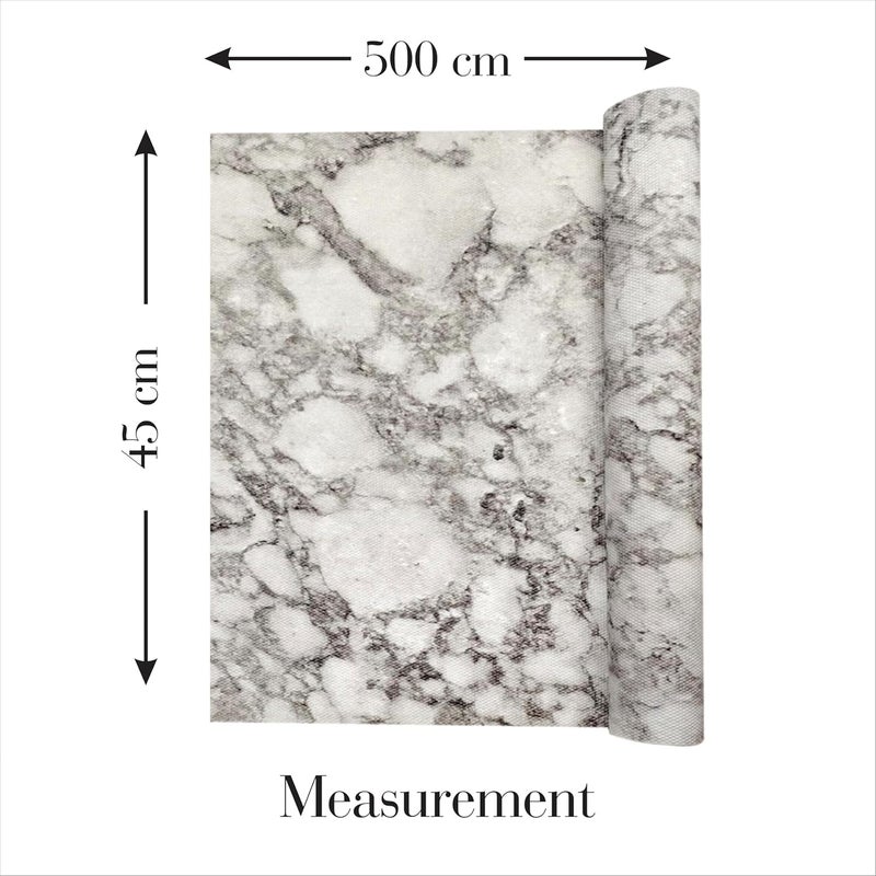 FESTIGO Multipurpose 45cm x 5m Waterproof EVA Anti Slip Mat for Kitchen Bathroom Cabinet Kitchen Drawer Shelf Mats Roll NonSlip Fridge Mat Table Mat 45cm x 5 Metres Roll White and Black - Image 5