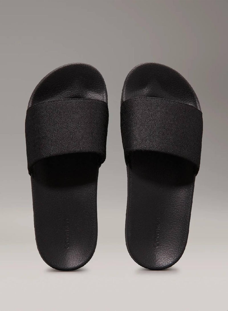 CALVIN KLEIN Logo Jacquard Sliders - Image 3