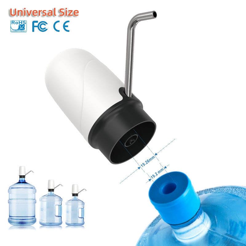 QLECT Magic Automatic Electric Water Dispenser Pump for 20 Litre Bottle Portable Water Pump Dispenser for Home, Office, and Outdoors | 1200 mAh Fast Charging Battery(White) - Image 5