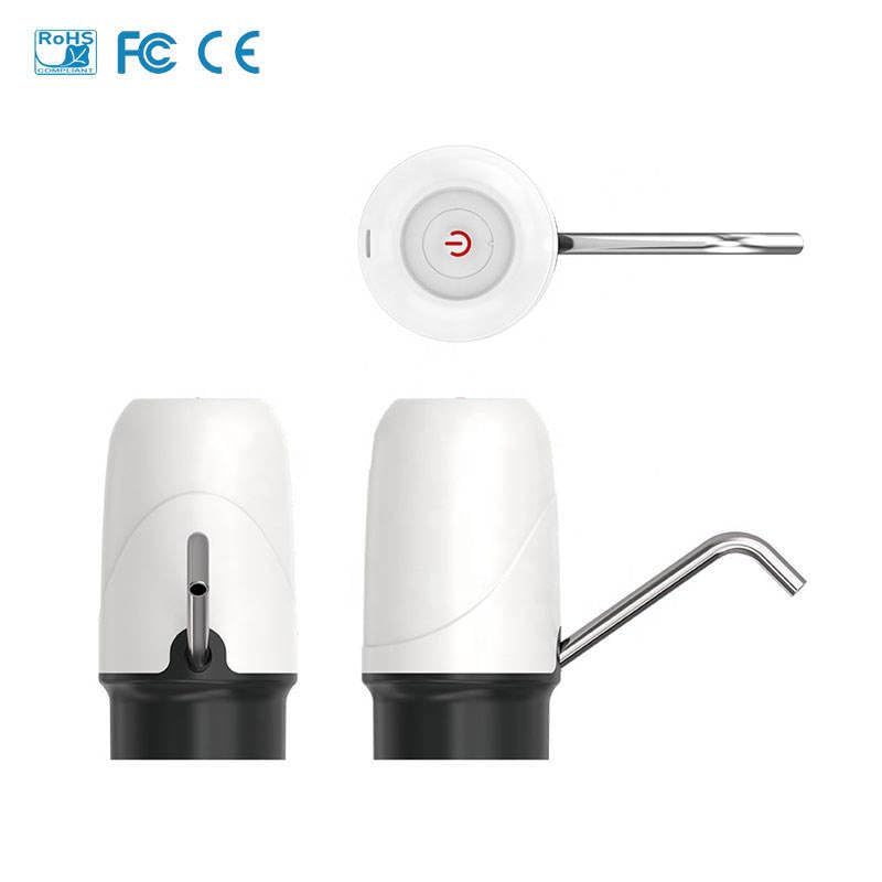QLECT Magic Automatic Electric Water Dispenser Pump for 20 Litre Bottle Portable Water Pump Dispenser for Home, Office, and Outdoors | 1200 mAh Fast Charging Battery(White) - Image 4