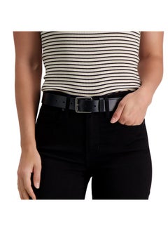 Levi's Women'S Casual Square Center Bar Buckle Belt Black Elevated Medium  - Image 5