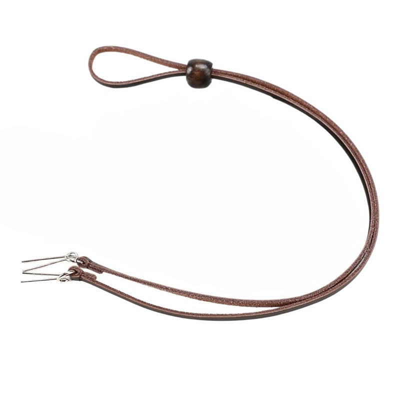 Gamboa 100% Leather Hat Chin Strap for Men and Women Removable Hat Chin Cord for Cowboy and Sun Hats Brown - Image 1
