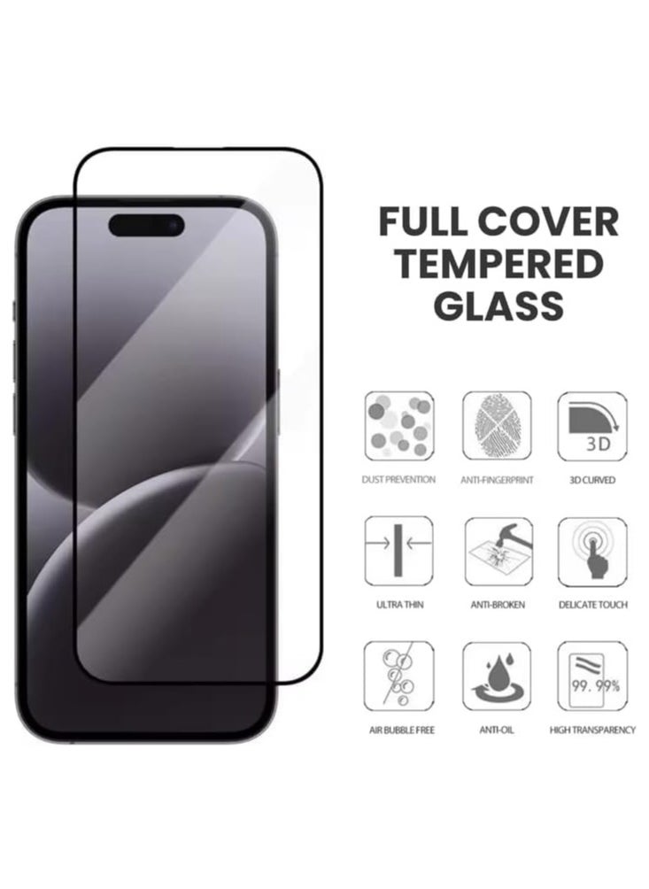 OMAKSS - Iphone 16 Pro Max Screen Protector, Tempered Glass [Full Adhesive][Full Coverage] [Bubble-Free] [Anti Scratch] HD Clear High Responsive Screen Protector for Iphone 16 Pro Max 2024 - Image 1