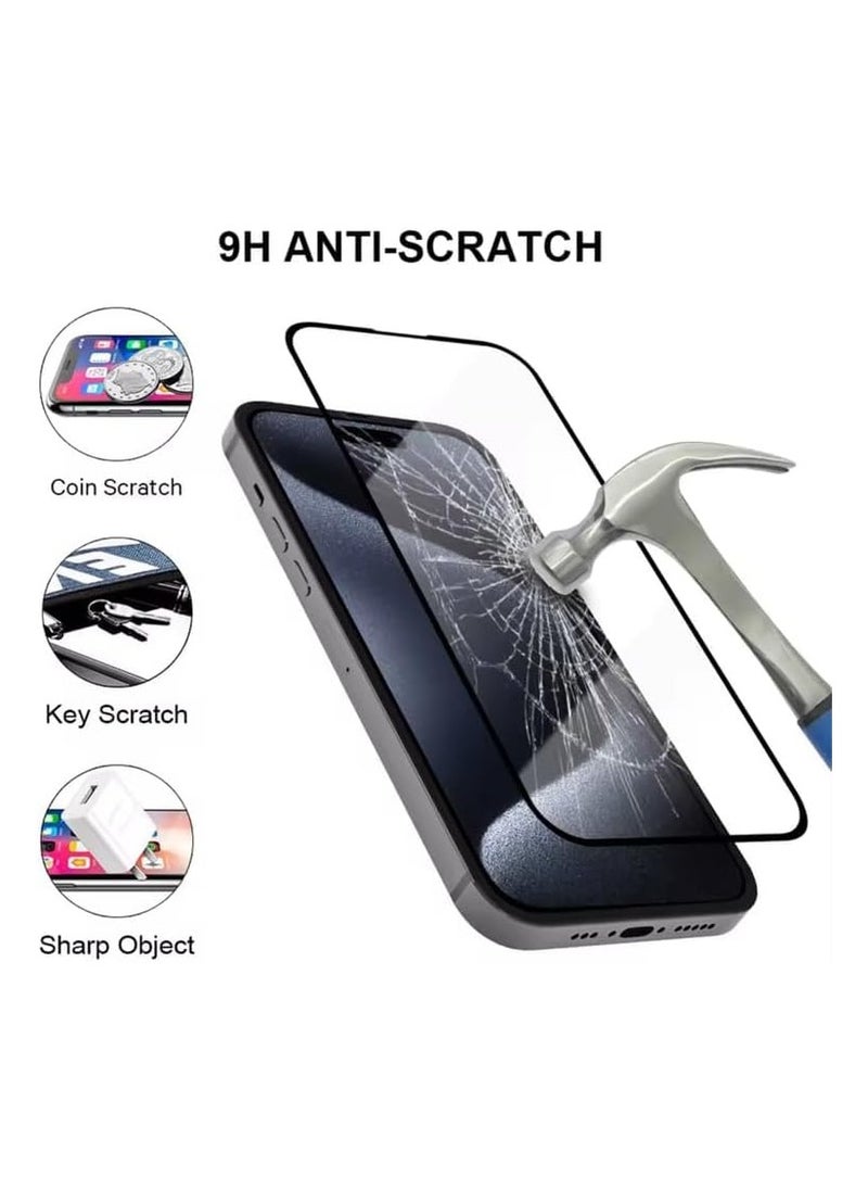 OMAKSS - Iphone 16 Pro Max Screen Protector, Tempered Glass [Full Adhesive][Full Coverage] [Bubble-Free] [Anti Scratch] HD Clear High Responsive Screen Protector for Iphone 16 Pro Max 2024 - Image 1