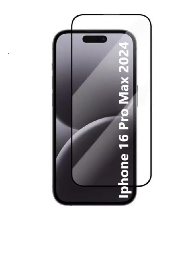OMAKSS - Iphone 16 Pro Max Screen Protector, Tempered Glass [Full Adhesive][Full Coverage] [Bubble-Free] [Anti Scratch] HD Clear High Responsive Screen Protector for Iphone 16 Pro Max 2024 - Image 1