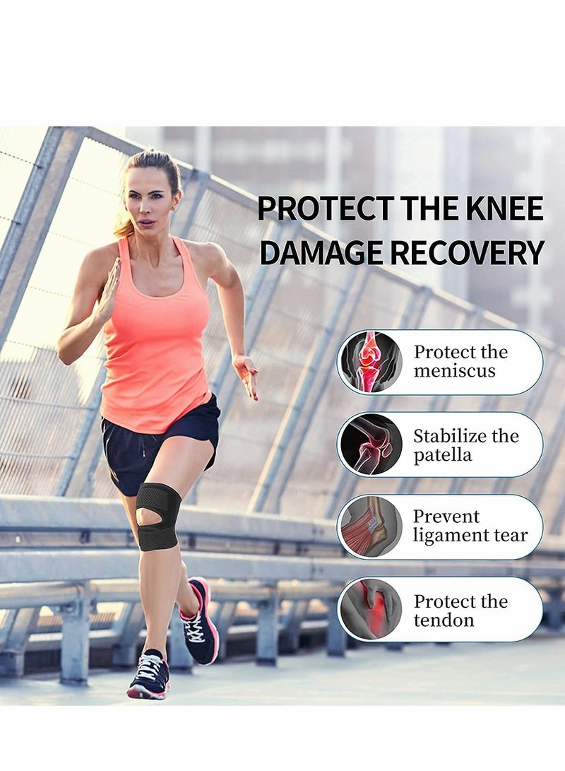 Excefore Knee Brace with Side Stabilizers Relieve Meniscal Tear Knee Pain ACL MCL Arthritis,Joint Pain Relief, Breathable Adjustable Knee Support Suitable for Sports Injuries (Right - L) - Image 3