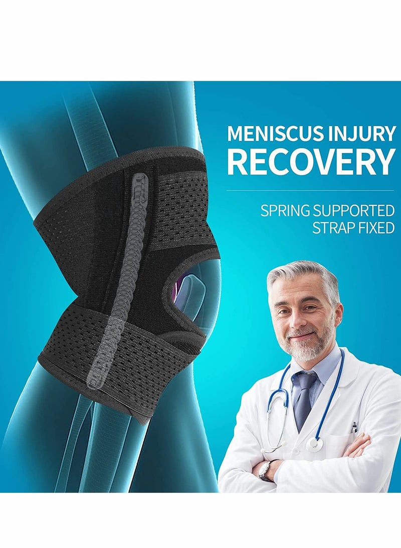 Excefore Knee Brace with Side Stabilizers Relieve Meniscal Tear Knee Pain ACL MCL Arthritis,Joint Pain Relief, Breathable Adjustable Knee Support Suitable for Sports Injuries (Right - L) - Image 4