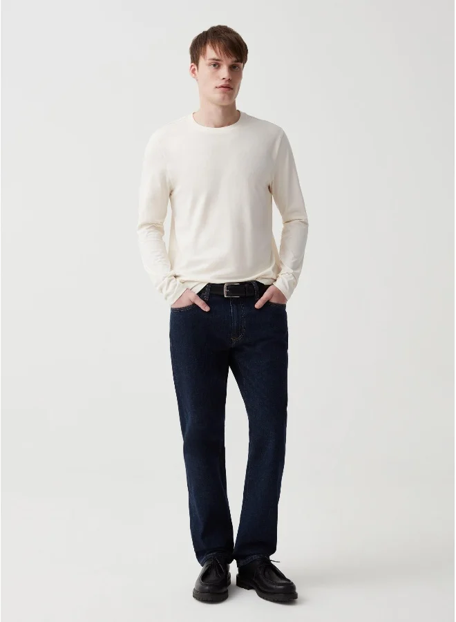 Ovs Long-sleeved crew neck T-shirt