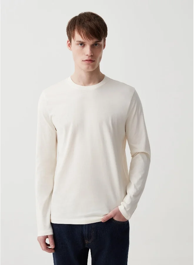 Ovs Long-sleeved crew neck T-shirt