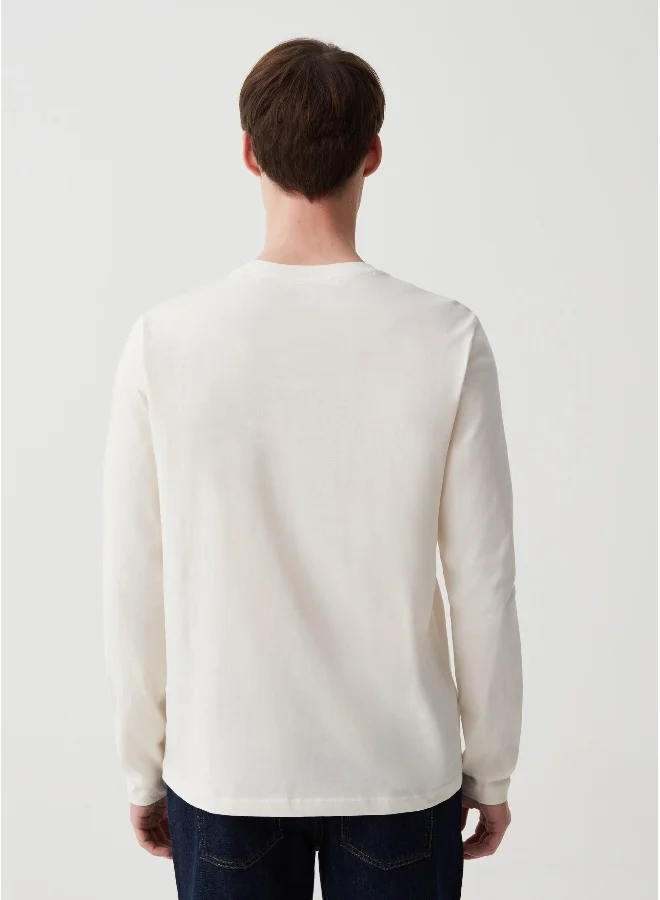 Ovs Long-sleeved crew neck T-shirt