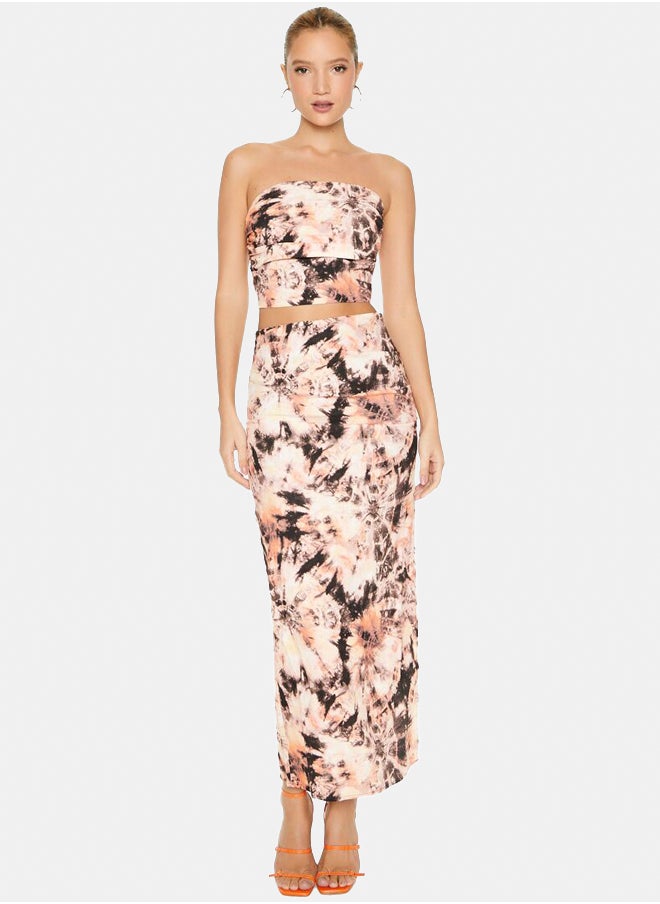 FOREVER 21 Tie-Dye Tube Top & Maxi Skirt Set  - Image 1