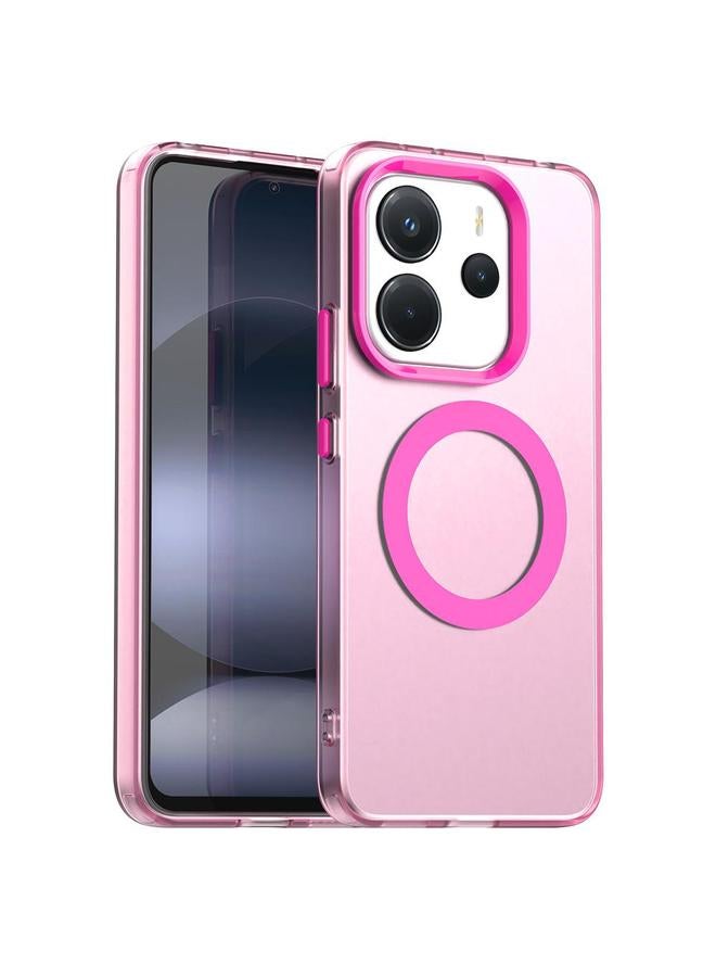 اس-توب جراب لهاتف Redmi Note 14 4G مقاس 164.84 مم من Candy Magsafe PC Hybrid TPU - Image 1