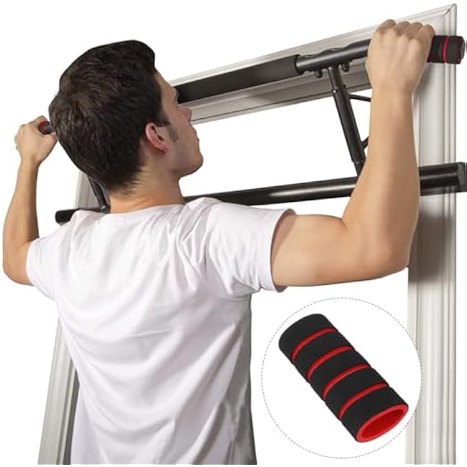 rayihni 3Pcs Pull Up Bar Doorway Barbell Pad Pull-Up Bars Door Frame Weight Grips Grip Tape Gym Anti-Slip Workout Fat Hand Handles Equipment Covers Silicone Fitness Protector Rubber Pads Protective - Image 4