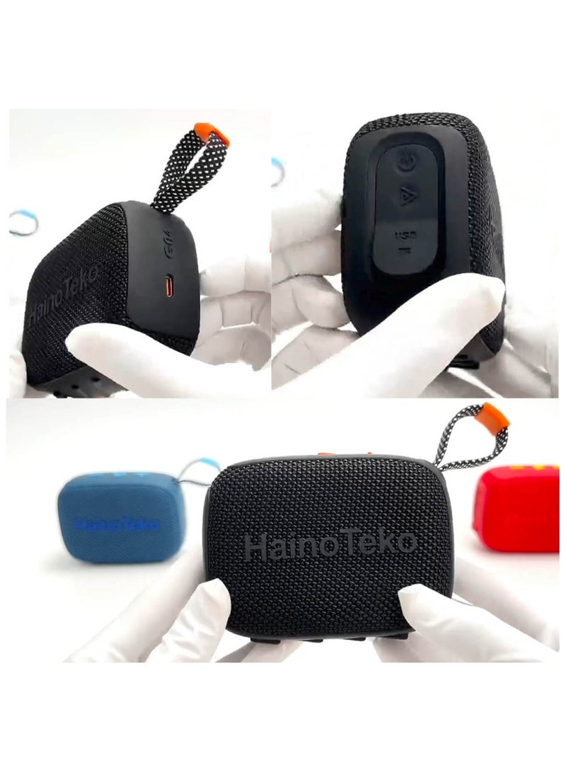 Haino Teko Haino Teko Germany GO 4 Portable Mini Bluetooth Wireless Speaker For Indoor and Outdoor Red  - Image 2