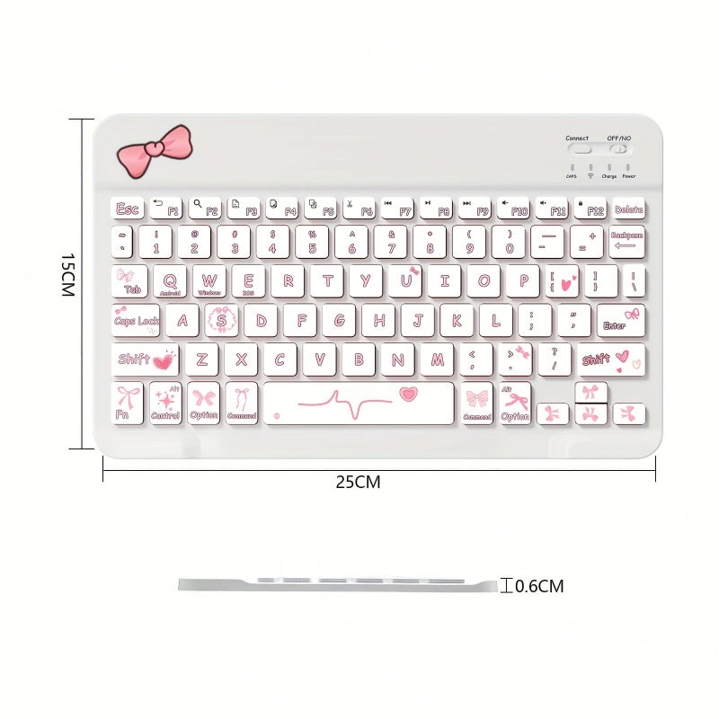 حافظة لوحة مفاتيح وردية اللون لجهاز iPad الجيل العاشر 2022 - Image 2