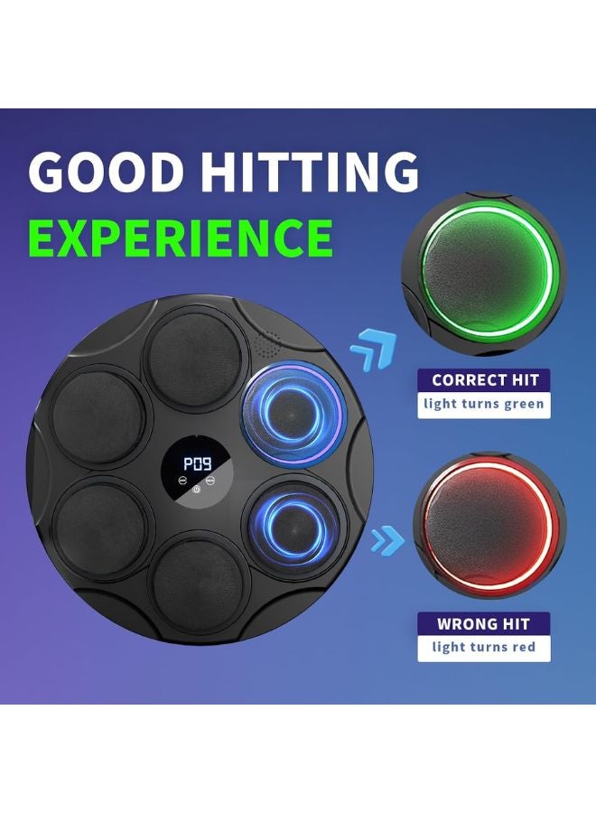 Generic Music Boxing Machine, Boxing Equipment with Boxing Gloves, Boxing Machine Wall Mounted Music Bluetooth Trainer Punching Workout Machine for Adults - Image 2