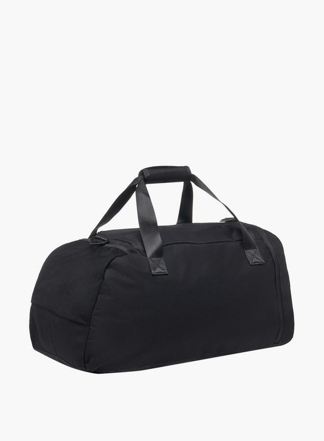 Kappa Logo Print Duffle Bag with Detachable Strap - Image 3