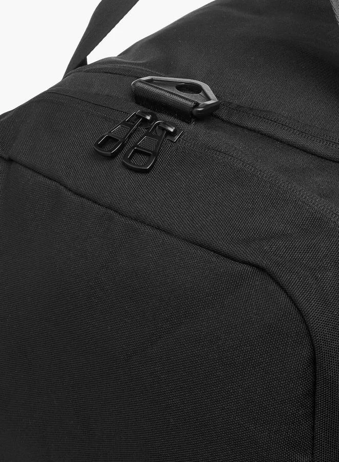 Kappa Black Logo Print Duffle Bag with Detachable Strap  | Best Price UAE