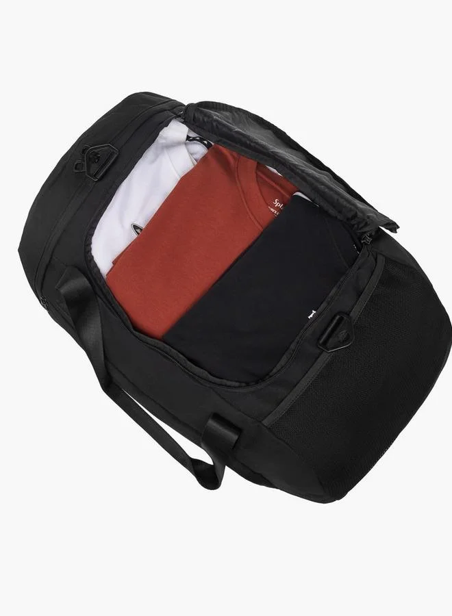 Kappa Black Logo Print Duffle Bag with Detachable Strap  | Best Price UAE