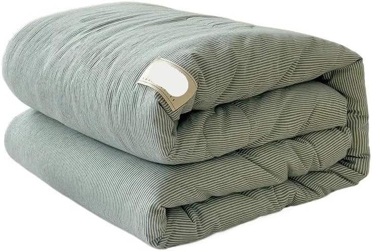 Compatible for Percale Stone Wash Cotton Knitted Quilt Breathable Spring/Summer Comforter(C,150x200cm) - Image 3
