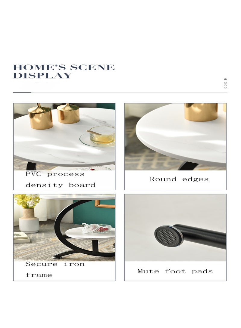 عربست طاولة جانبية، طاولة قهوة، طاولة جانبية مزدوجة، طاولة شاي جانبية من الرخام، أريكة، حامل مجلات بجانب السرير، تستخدم لغرفة النوم، غرفة المعيشة، طاولة جانبية زاوية، طاولة قهوة جانبية، طاولة قهوة لغرفة المعيشة - Image 4